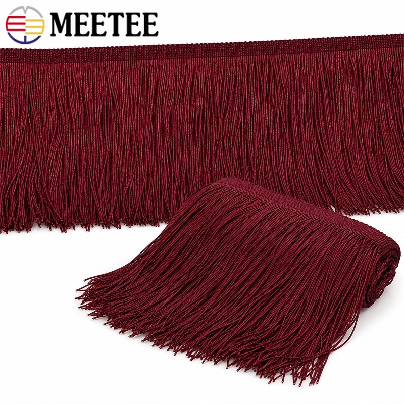 Fringe Ribbon Sewing - 5/10Yards 10-30cm Rode Kwastje Fringe Versieringen
