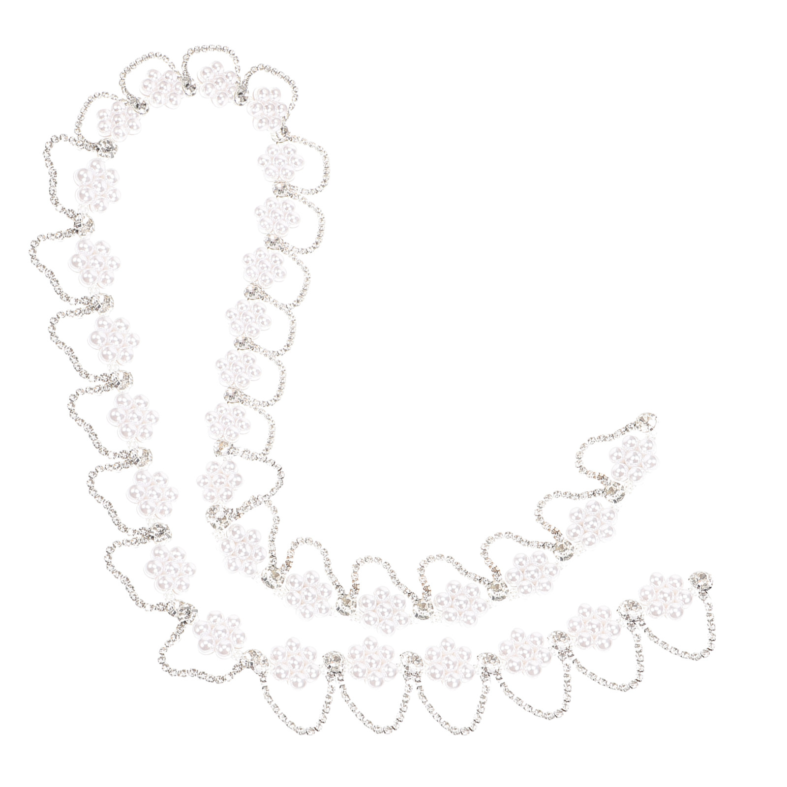 Craft Embellishment - Premium strass-parelkettingbies voor DIY-kleding, haarband, jurk,