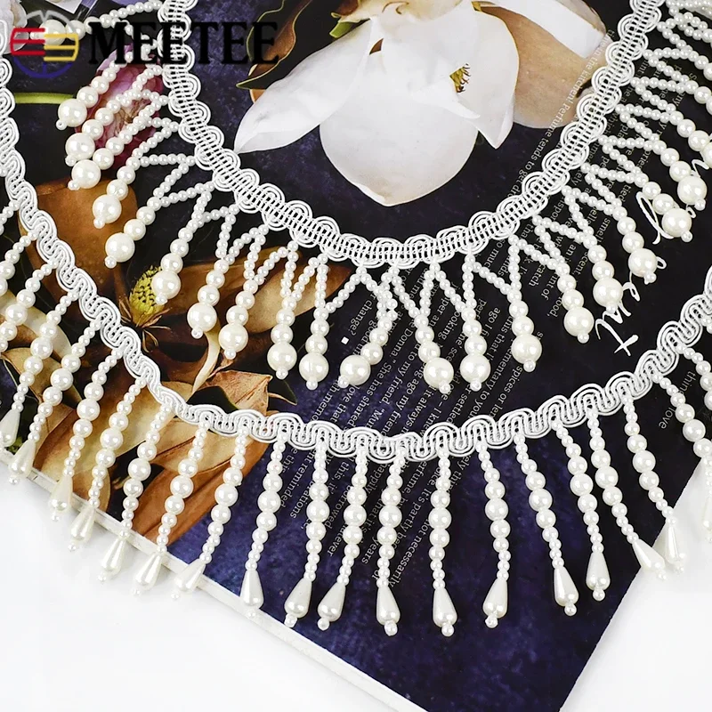 Fringe Ribbon Sewing - 1/2Yards Parel Kralen Kwastje Fringe Naaien