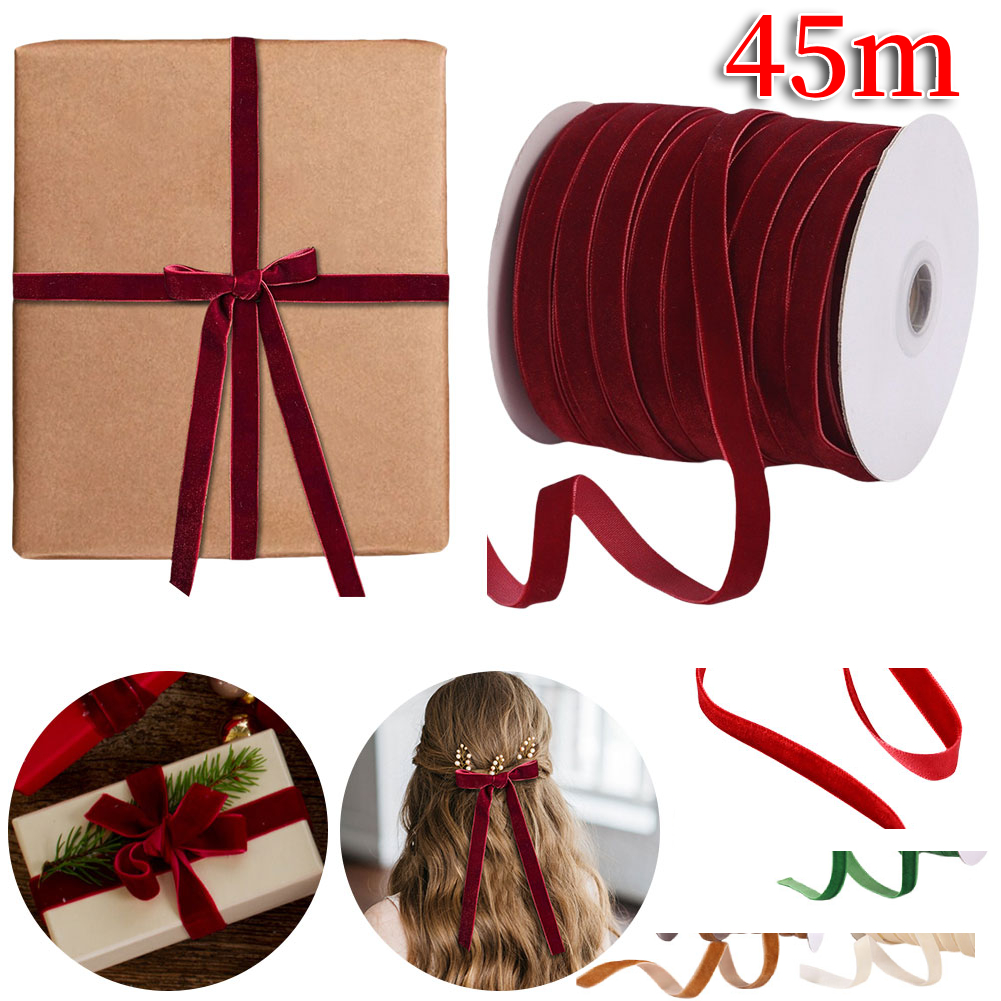 Velvet Ribbon Roll - Fluwelen lint decoratief lint met spoel