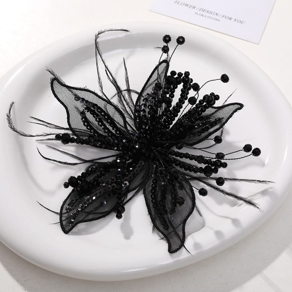 1PC Feather Pearl 3D Organza F - Applique Patch Flower recensie en prijs