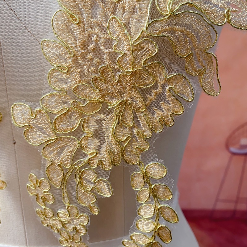 Gouden kantbies voor bruilofts - Craft Embellishment recensie en prijs