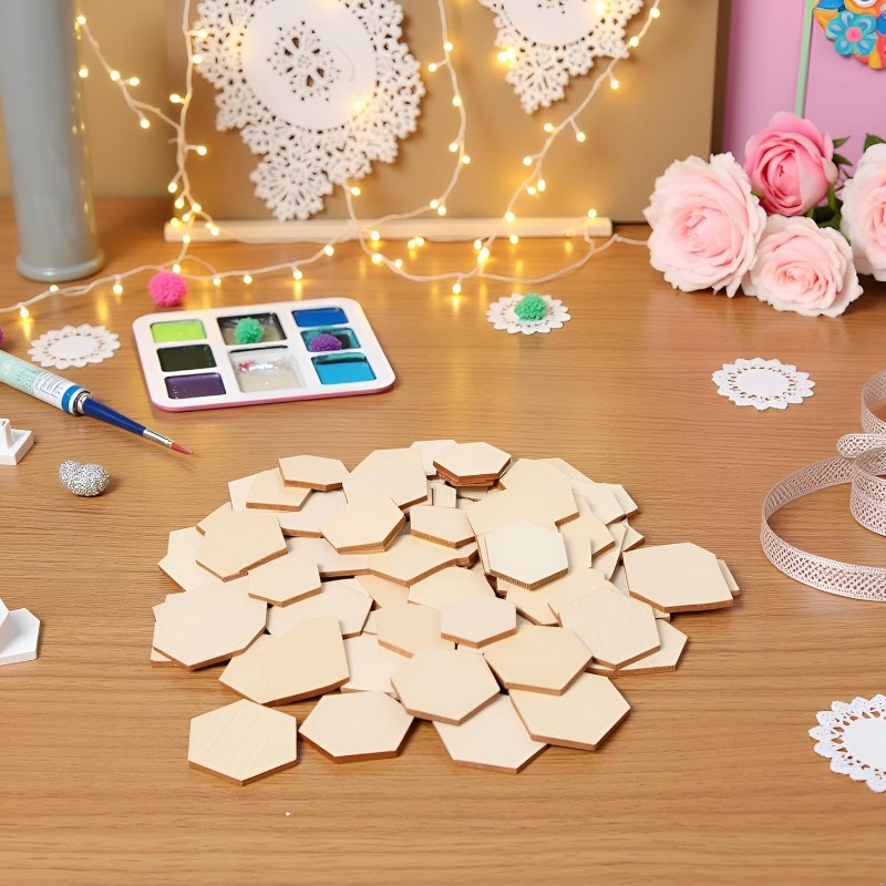 50 STKS 4 CM Onvoltooide Houte - Craft Embellishment recensie en prijs