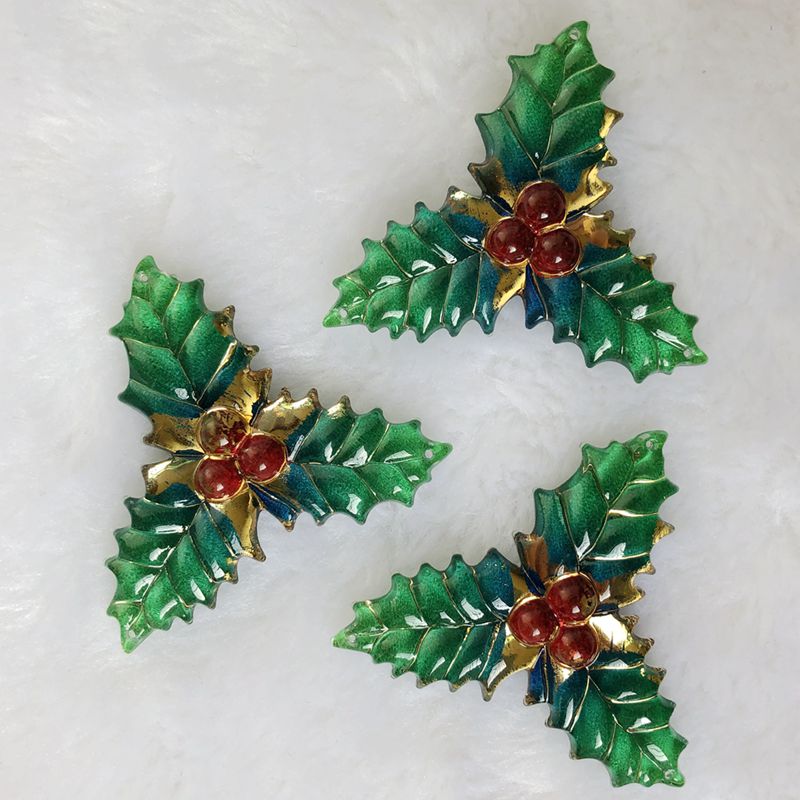 8 Stuks 40X41Mm Hars Kerst Bla - Embellishment Glue Craft recensie en prijs