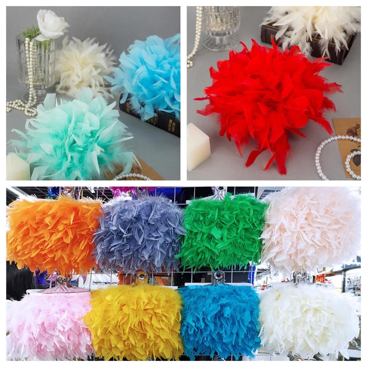 Natuurlijke kalkoen marabou ve - Feather Trim Marabou recensie en prijs