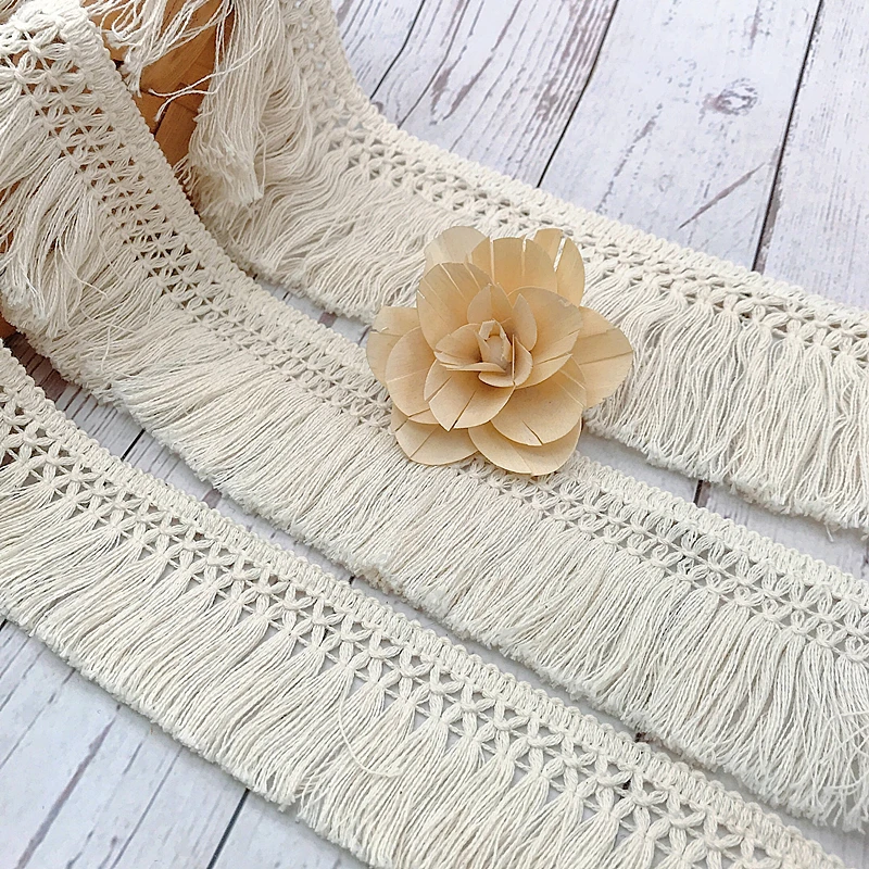 10 Yard/Lot Beige 6 CM/8 CM Kw - Fringe Ribbon Sewing recensie en prijs
