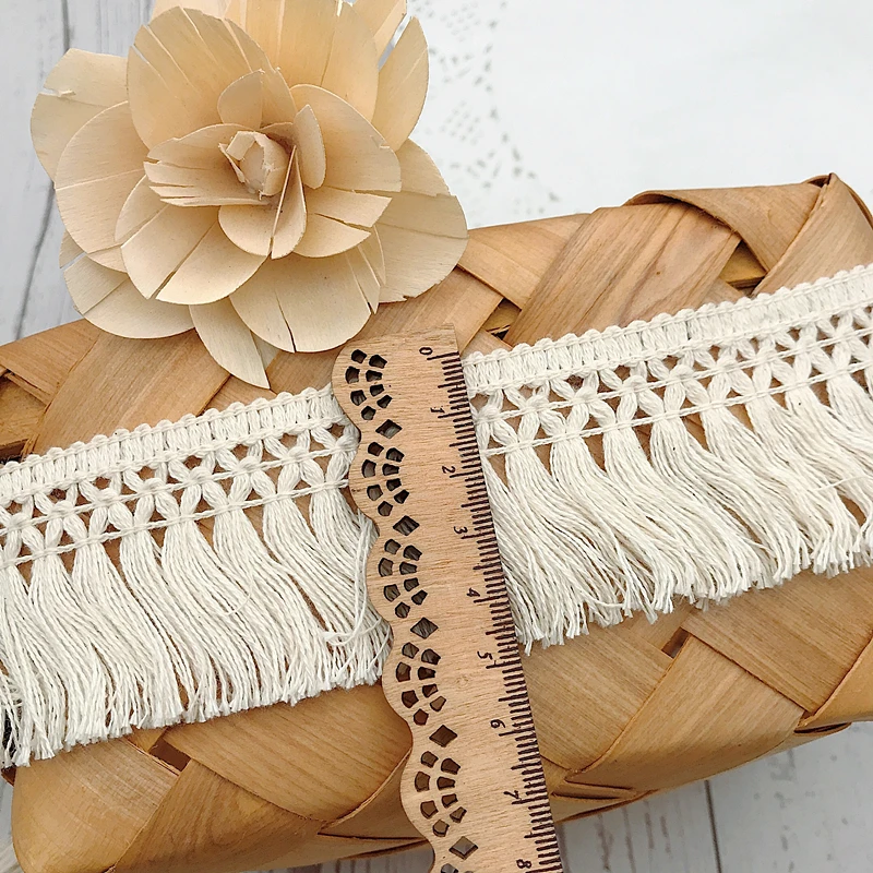 10 Yard/Lot Beige 6 CM/8 CM Kw - Fringe Ribbon Sewing recensie en prijs