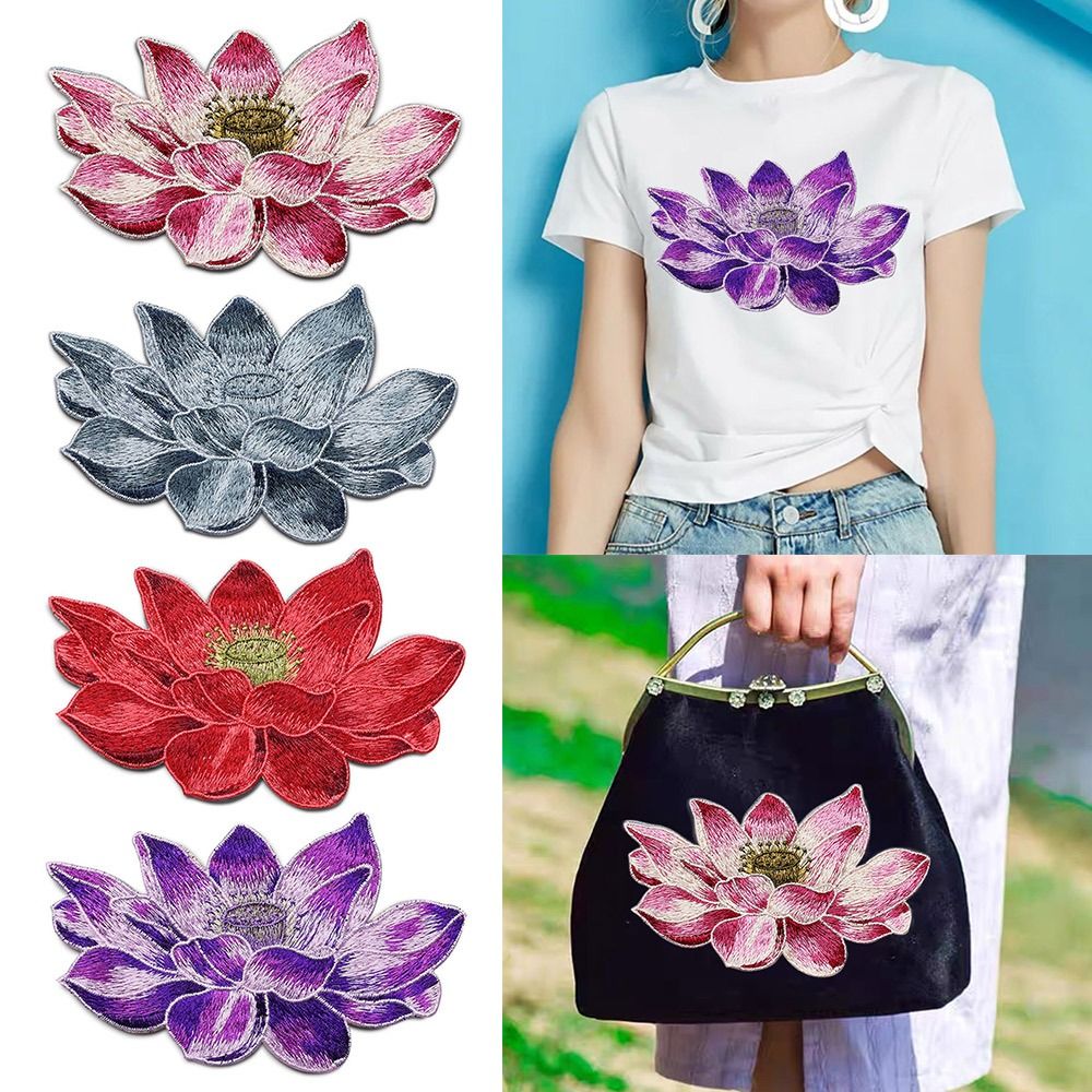 Zachte Lotus Bloem Patch Gebor - Applique Patch Flower recensie en prijs